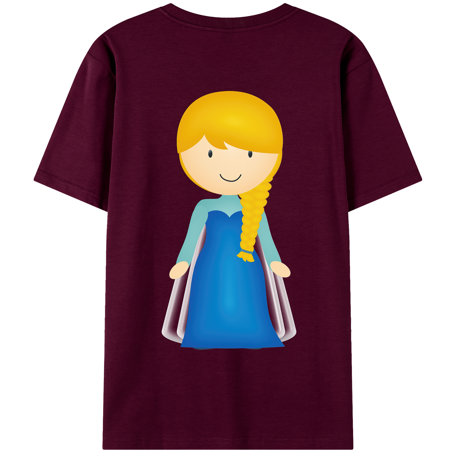 （画像用） アナと雪の女王 アンナ エルサ Frozen Anna Elsa レディース半袖Tシャツ(バックプリント)